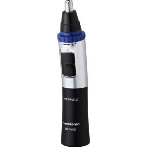 Panasonic ER-GN30 trymer do nosa i uszu (system łatwego czyszczenia Vortex™, ostrze z 2 krawędziami tnącymi, na mokro i sucho, bezprzewodowy), czarny