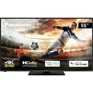Panasonic TX-55LX600 telewizor Smart TV LED 4K HDR 55" (DVB-T2/HEVC, Dolby Vision, HDR10, HLG, Dolby Atmos, sterowane głosowe Google, Alexa, tryb gry)