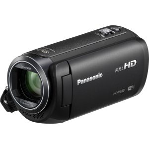 Panasonic HC-V380 kamera Full HD z funkcją bezprzewodowej kamery Multi (zoom inteligentny 90x, Level Shot, 5-osiowy HYBRID I.O.S.+), czarna