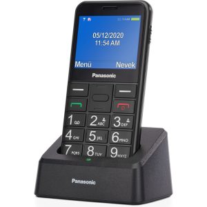 Panasonic KX-TU155 telefon komórkowy dla seniora (połączenia priorytetowe, czytelny ekran 2.4", podświetlane przyciski, jasna latarka LED), czarny