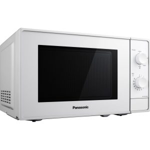 Panasonic NN-E20 kuchenka mikrofalowa (20l, 800W, 5 ustawień mocy, obsługa za pomocą 2 pokręteł, szklany talerz obrotowy o średnicy 255mm), biała