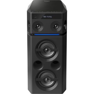 Panasonic SC-UA30 głośnik bezprzewodowy (3300W, Bluetooth, USB, FM, 4 głośniki wysokotonowe 4cm, AIRQUAKE BASS, aplikacja MAX Juke, karaoke), czarny