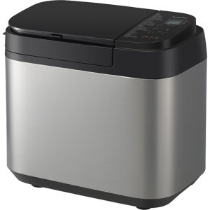 Panasonic SD-YR2550 energooszczędny wypiekacz do chleba (31 programów, 2 czujniki temperatury, cyfrowy timer, dozownik bakalii), czarno-srebrny