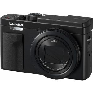 Panasonic DC-TZ95D Lumix aparat podróżny z 30-krotnym zoomem (MOS 20.3MP, selfie 4K, wideo 4K, Post Focus, wizjer LVF 2330 tys. pkt.), czarny