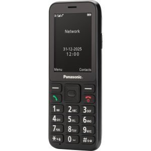 Panasonic KX-TU250 telefon komórkowy dla seniora 4G VoLTE Clear Call (ekran 2.4", aparat 1.2MP, przycisk SOS, tryb głośnomówiący, 8h pracy), czarny