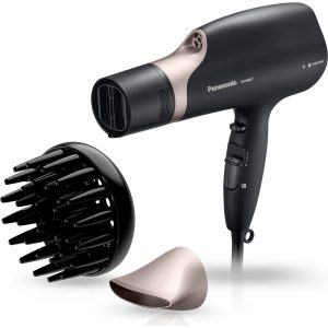 Panasonic EH-NA67 suszarka do włosów z technologią nanoe™ (2000W, 3 prędkości, 4 temperatury, 3 nasadki, dysza do szybkiego suszenia), czarno-różowa